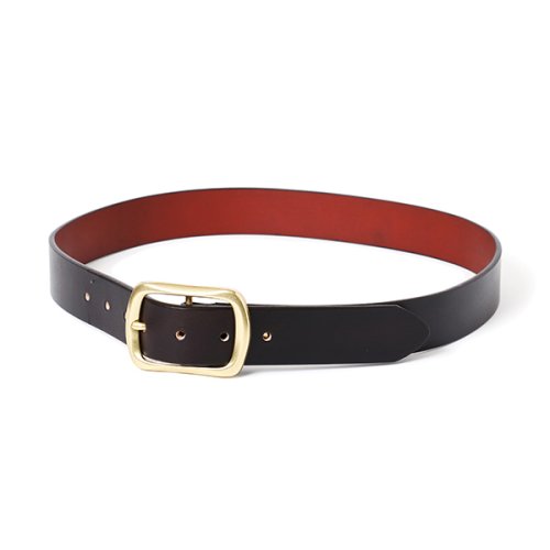 他の写真1: CHALLENGER/LOGO LEATHER BELT（BLACK）［ロゴレザーベルト-23春夏］