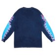 画像2: CHALLENGER/L/S TIE DYE LOGO TEE（NAVY TIE DYE）［タイダイ長袖T-23春夏］ (2)