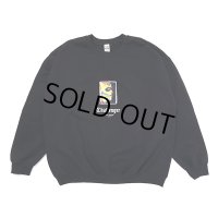 CHALLENGER/FACE C/N SWEAT（BLACK）［クルーネックスウェット-23春夏］