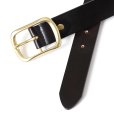 画像4: CHALLENGER/LOGO LEATHER BELT（BLACK）［ロゴレザーベルト-23春夏］