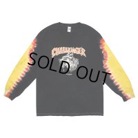 CHALLENGER/L/S TIE DYE ZOMBIE WOLF TEE（BLACK TIE DYE）［タイダイ長袖T-23春夏］