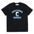 画像1: CHALLENGER/COLLEGE TEE（BLACK）［プリントT-23春夏］ (1)