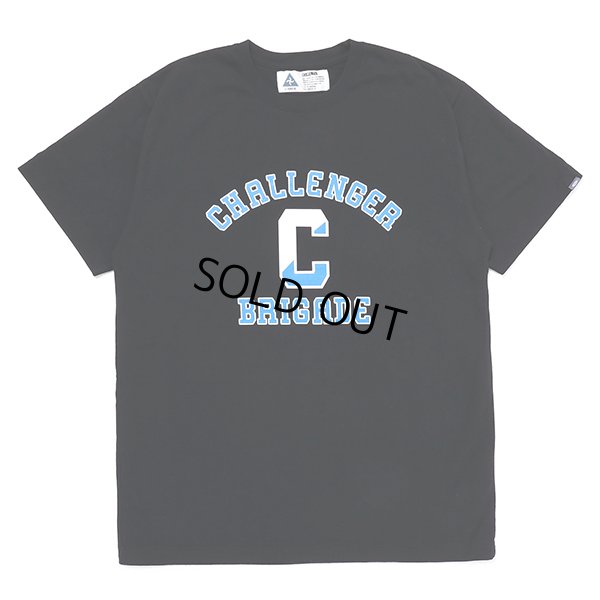 画像1: CHALLENGER/COLLEGE TEE（BLACK）［プリントT-23春夏］