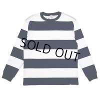 CHALLENGER/L/S HEAVYWEIGHT BORDER TEE（WHITE/NAVY）［ヘビーウエイトボーダー長袖T-23春夏］