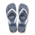 画像1: CHALLENGER/BANDANA BEACH SANDALS（NAVY）［バンダナビーチサンダル-23春夏］ (1)