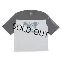 CHALLENGER/Q/S ARMY FOOTBALL TEE（BLACK/GRAY）［フットボールT-23春夏］