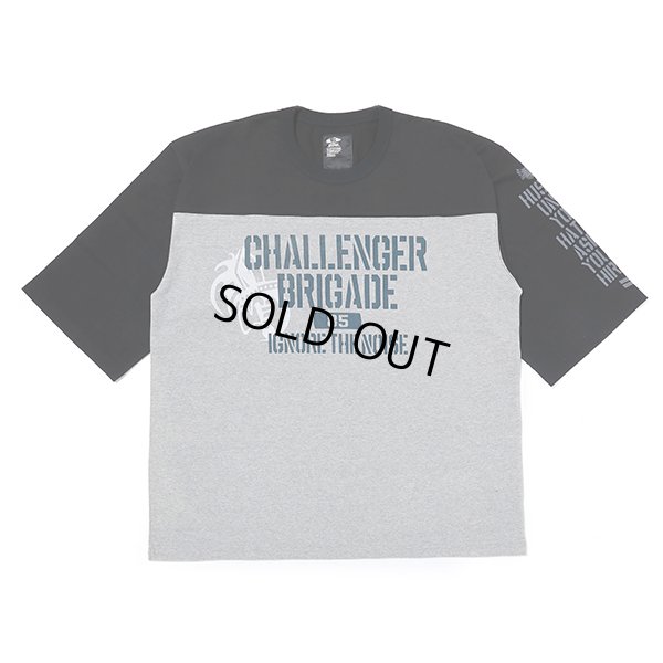 画像1: CHALLENGER/Q/S ARMY FOOTBALL TEE（BLACK/GRAY）［フットボールT-23春夏］