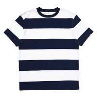 CHALLENGER/S/S HEAVYWEIGHT BORDER TEE（WHITE/NAVY）［ヘビーウエイトボーダーT-23春夏］