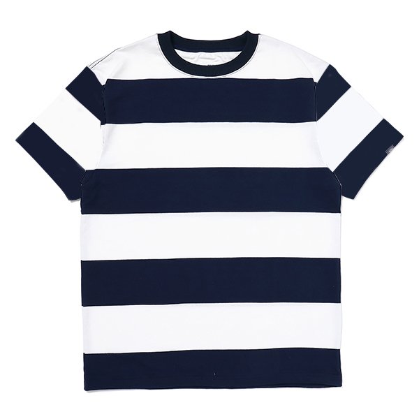 画像1: CHALLENGER/S/S HEAVYWEIGHT BORDER TEE（WHITE/NAVY）［ヘビーウエイトボーダーT-23春夏］