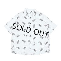 CHALLENGER/S/S MULTI SIGNATURE SHIRT（WHITE）［マルチシグネチャーシャツ-23春夏］