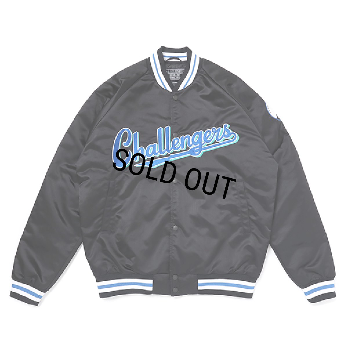 画像1: CHALLENGER/VARSITY JACKET（BLACK）［ヴァーシティJKT-23春夏］ (1)