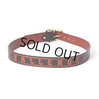 CHALLENGER/LOGO LEATHER BELT（BLACK）［ロゴレザーベルト-23春夏］