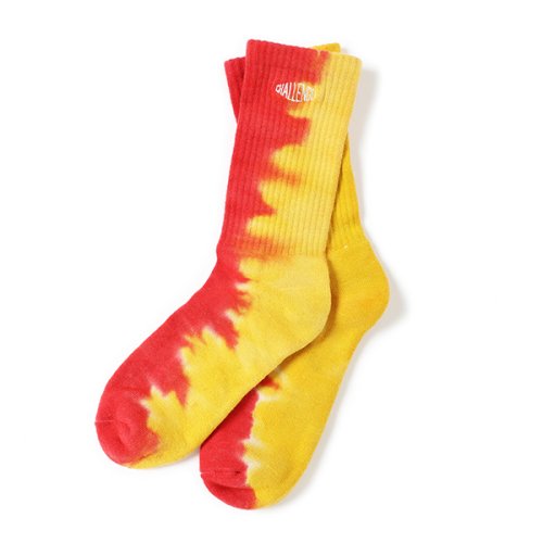 他の写真1: CHALLENGER/FLAME TIE DYE SOCKS（ORANGE/RED）［フレイムタイダイソックス-23春夏］