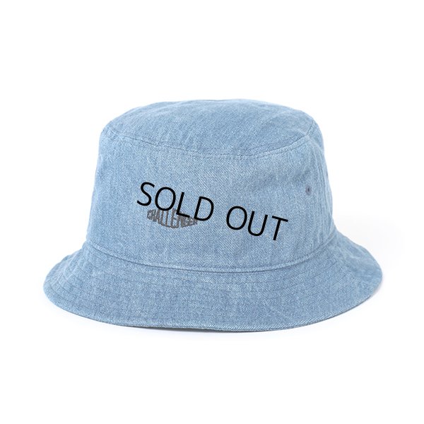 画像1: CHALLENGER/DENIM BUCKET HAT（WASHED INDIGO）［デニムバケットハット-23春夏］