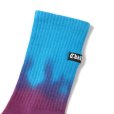 画像2: CHALLENGER/BORDER TIE DYE SOCKS（BLUE/PURPLE）［ボーダータイダイソックス-23春夏］ (2)