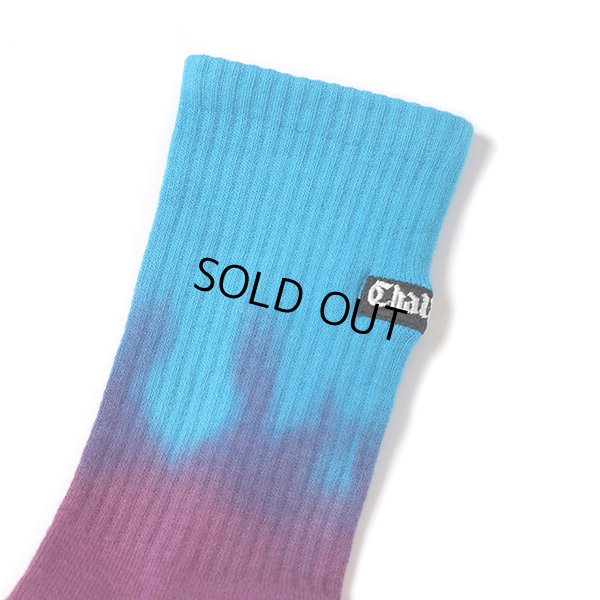 画像2: CHALLENGER/BORDER TIE DYE SOCKS（BLUE/PURPLE）［ボーダータイダイソックス-23春夏］