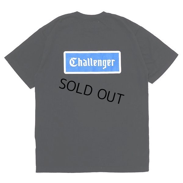 画像1: CHALLENGER/LOGO PATCH TEE（BLACK）［ワッペン+プリントポケT-23春夏］