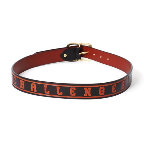 他の写真2: CHALLENGER/LOGO LEATHER BELT（BLACK）［ロゴレザーベルト-23春夏］