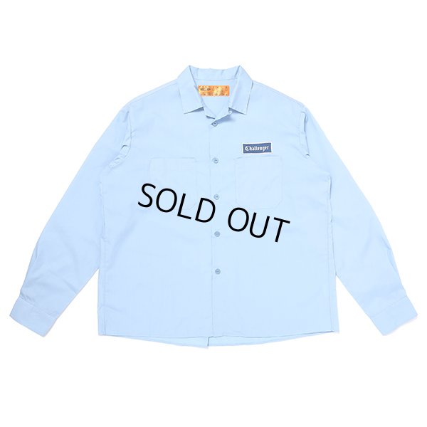画像1: CHALLENGER/L/S WORKER SHIRT（SAX）［ワーカーシャツ-23春夏］
