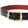 画像3: CHALLENGER/LOGO LEATHER BELT（BLACK）［ロゴレザーベルト-23春夏］