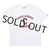 CHALLENGER/COLLEGE TEE（WHITE）［プリントT-23春夏］