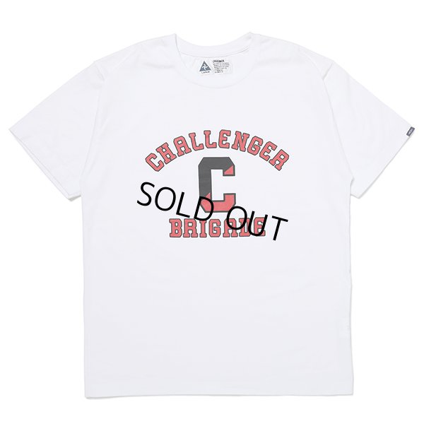 画像1: CHALLENGER/COLLEGE TEE（WHITE）［プリントT-23春夏］