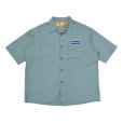 画像1: CHALLENGER/S/S WORKER SHIRT（DARK GREEN）［ワーカーシャツ-23春夏］ (1)