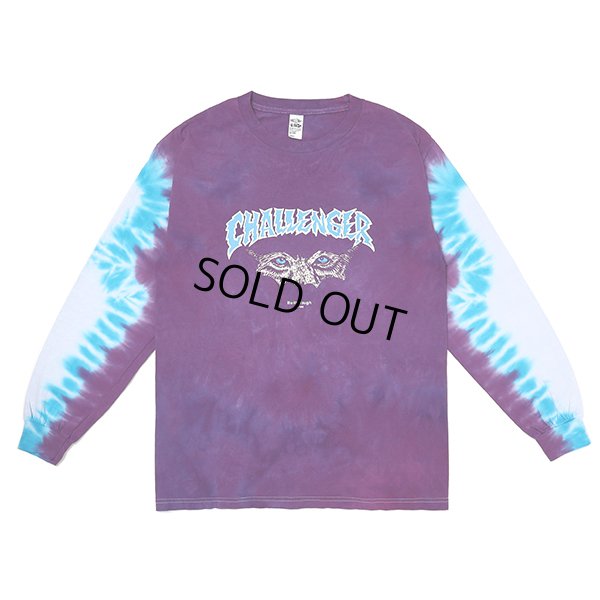 画像1: CHALLENGER/L/S TIE DYE MASK TEE（PURPLE TIE DYE）［タイダイ長袖T-23春夏］