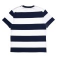 画像2: CHALLENGER/S/S HEAVYWEIGHT BORDER TEE（WHITE/NAVY）［ヘビーウエイトボーダーT-23春夏］ (2)