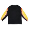 画像2: CHALLENGER/L/S TIE DYE ZOMBIE WOLF TEE（BLACK TIE DYE）［タイダイ長袖T-23春夏］ (2)