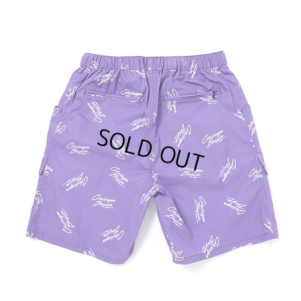 画像2: CHALLENGER/MULTI SIGNATURE CARGO SHORTS（PURPLE）［マルチシグネチャーカーゴショーツ-23春夏］