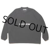 COOTIE PRODUCTIONS/Polyester Velour Football L/S Tee（Black）［ポリエステルベロアフットボール-22秋冬］