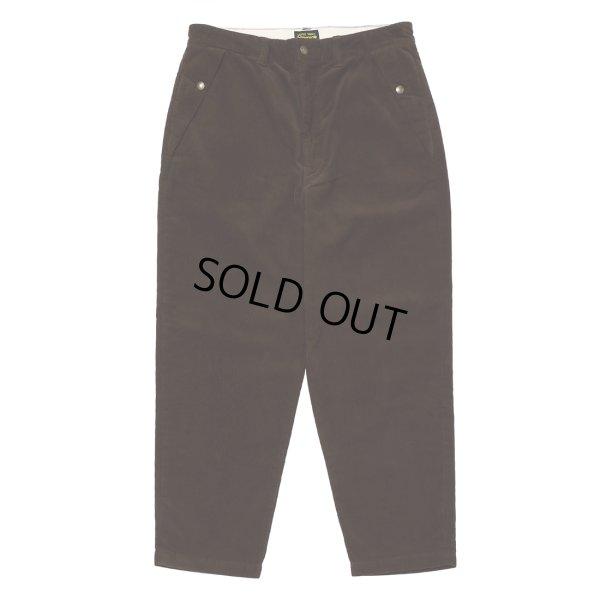 画像1: PORKCHOP/LOOSE FIT CORDUROY PANTS（BROWN）［ルーズフィットコーデュロイパンツ-22秋冬］