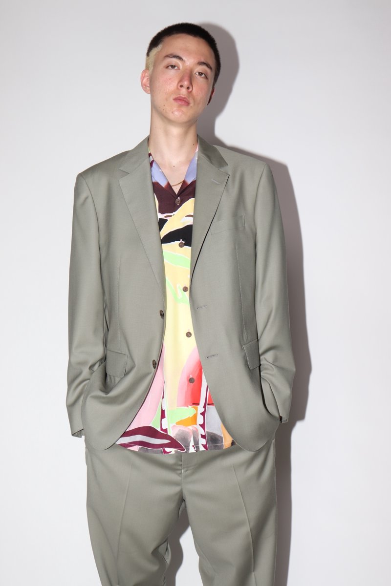 画像4: WACKO MARIA/DORMEUIL / PLEATED TROUSERS（TYPE-2）（SMOKEY GREEN）［ワンタックスラックス(TYPE-2)-22秋冬］ (4)