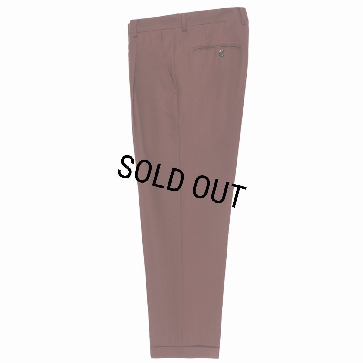 画像1: WACKO MARIA/DORMEUIL / PLEATED TROUSERS（TYPE-2）（DARK RED）［ワンタックスラックス(TYPE-2)-22秋冬］ (1)