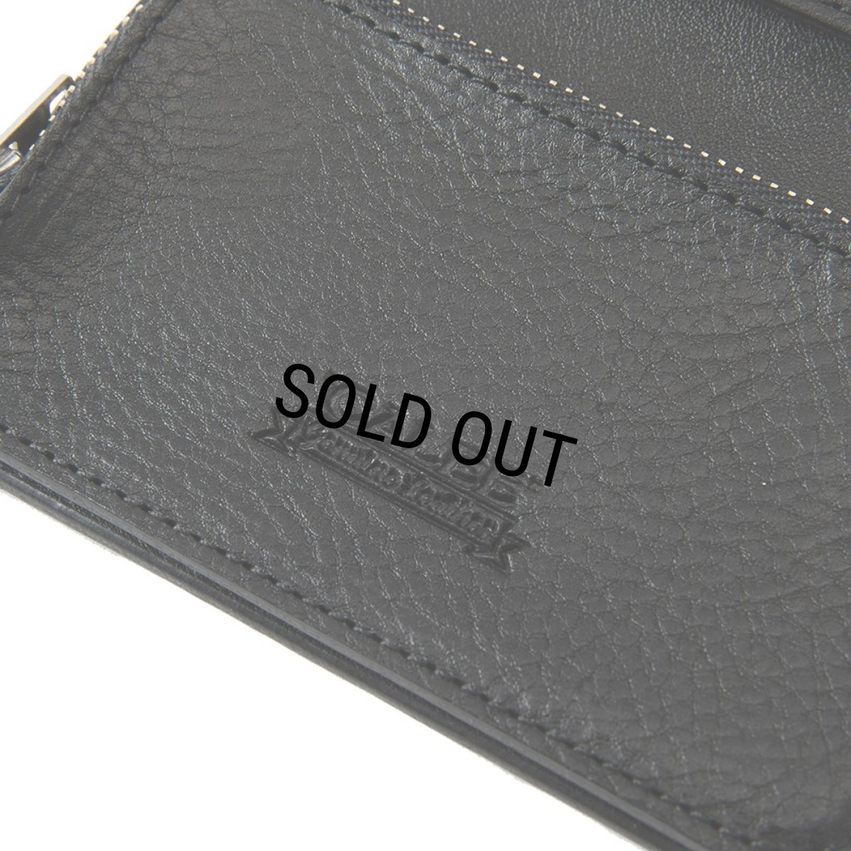 画像6: CALEE/SILVER STAR CONCHO FLAP LEATHER HALF WALLET（BLACK）［レザーハーフウォレット-25春夏］ (6)