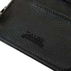 画像6: CALEE/SILVER STAR CONCHO FLAP LEATHER HALF WALLET（BLACK）［レザーハーフウォレット-25春夏］ (6)