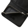 画像5: CALEE/Silver star concho flap leather half wallet（Black）［レザーハーフウォレット-23春夏］ (5)