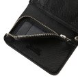 画像5: CALEE/SILVER STAR CONCHO FLAP LEATHER HALF WALLET（BLACK）［レザーハーフウォレット-23秋冬］