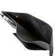 画像4: CALEE/Silver star concho flap leather half wallet（Black）［レザーハーフウォレット-23春夏］