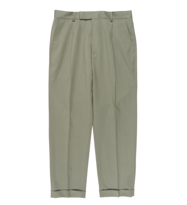 画像2: WACKO MARIA/DORMEUIL / PLEATED TROUSERS（TYPE-2）（SMOKEY GREEN）［ワンタックスラックス(TYPE-2)-22秋冬］