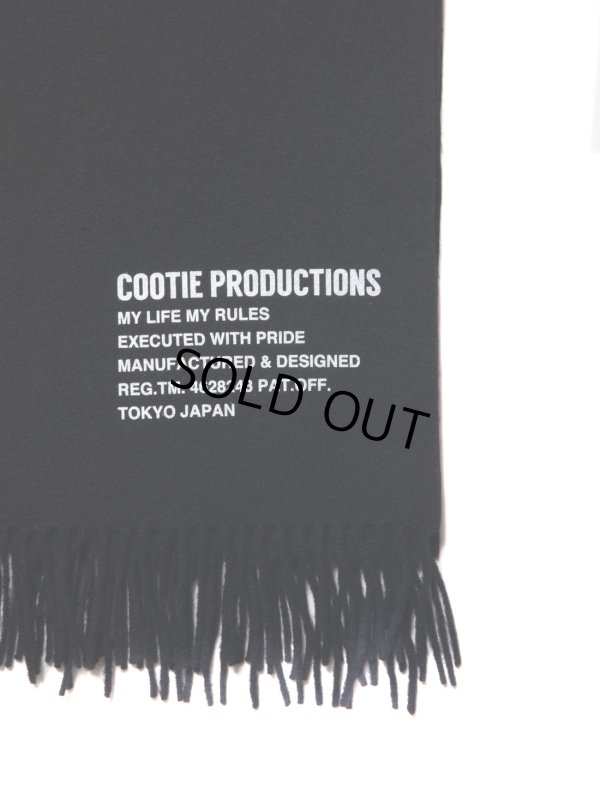 画像3: COOTIE PRODUCTIONS/Wide Wool Stole（Black）［ワイドウールストール-22秋冬］