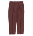 画像2: WACKO MARIA/DORMEUIL / PLEATED TROUSERS（TYPE-2）（DARK RED）［ワンタックスラックス(TYPE-2)-22秋冬］ (2)