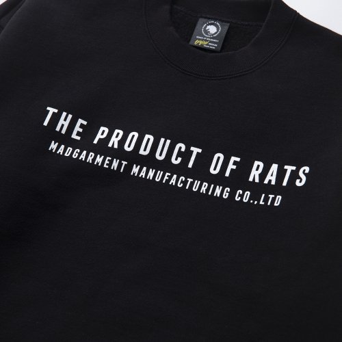 他の写真3: RATS/TPOR CREW NECK SWEAT（BLACK） 【30%OFF】［クルーネックスウェット-22秋冬］