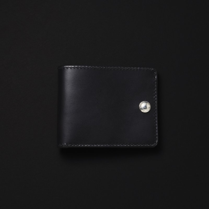 画像1: ANTIDOTE BUYERS CLUB/Two Fold Wallet（Black-Smooth Leather）