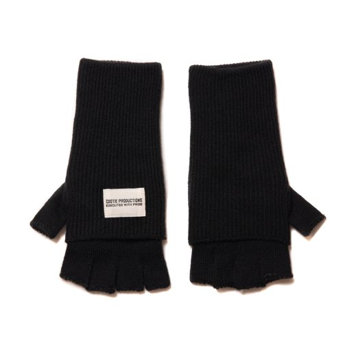 他の写真1: COOTIE PRODUCTIONS/Fingerless Cuffed Knit Glove（Black）［フィンガーレスニットグローブ-22秋冬］