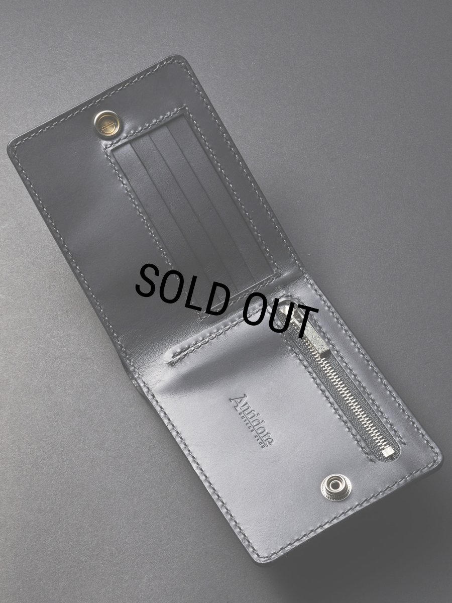 画像3: ANTIDOTE BUYERS CLUB/Two Fold Wallet（Black-Smooth Leather） (3)