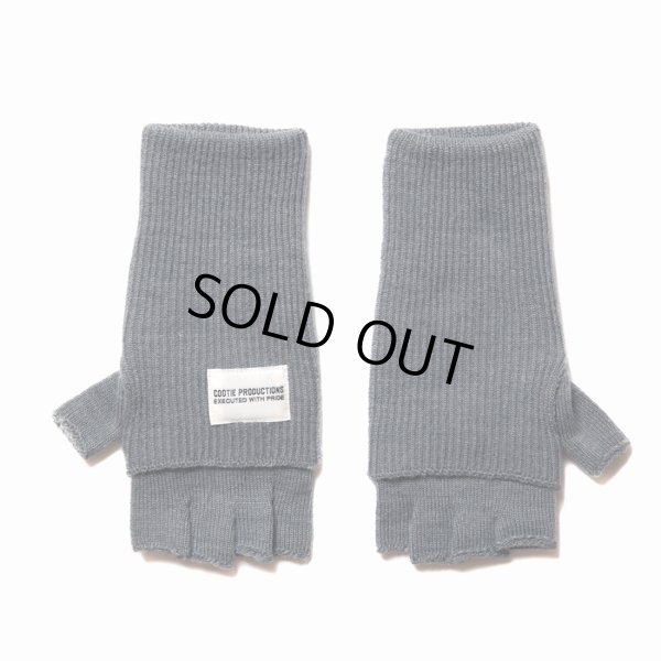 画像1: COOTIE PRODUCTIONS/Fingerless Cuffed Knit Glove（Ash Gray）［フィンガーレスニットグローブ-22秋冬］