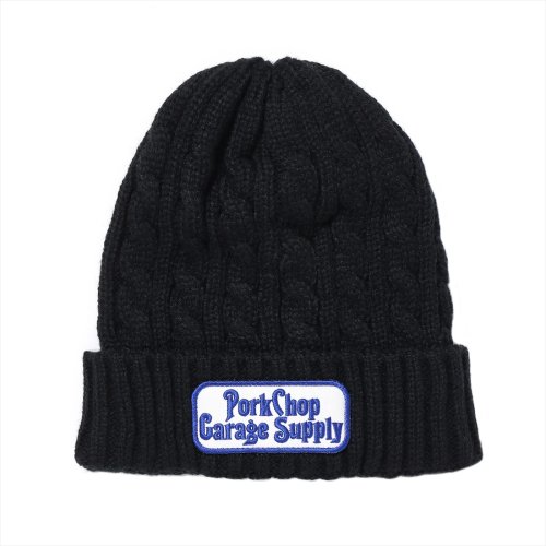 他の写真1: PORKCHOP/ROUNDED KNIT CAP（BLACK）［ニットキャップ-22秋冬］