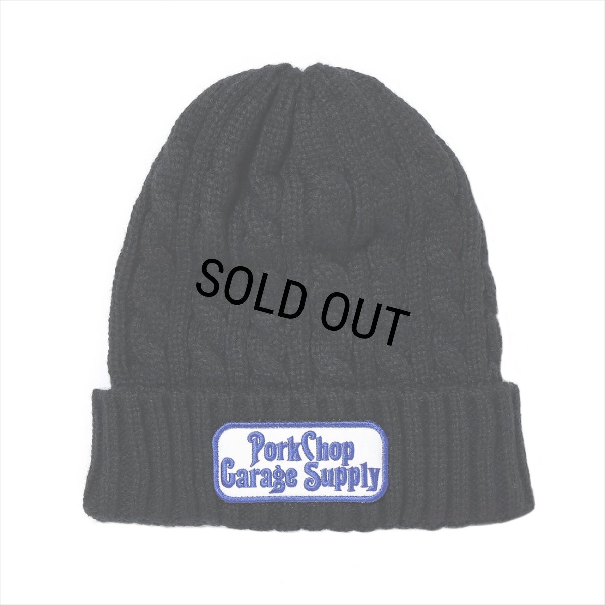 画像1: PORKCHOP/ROUNDED KNIT CAP（BLACK）［ニットキャップ-22秋冬］ (1)